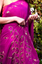 Load image into Gallery viewer, Pink Jazzberry Sari

