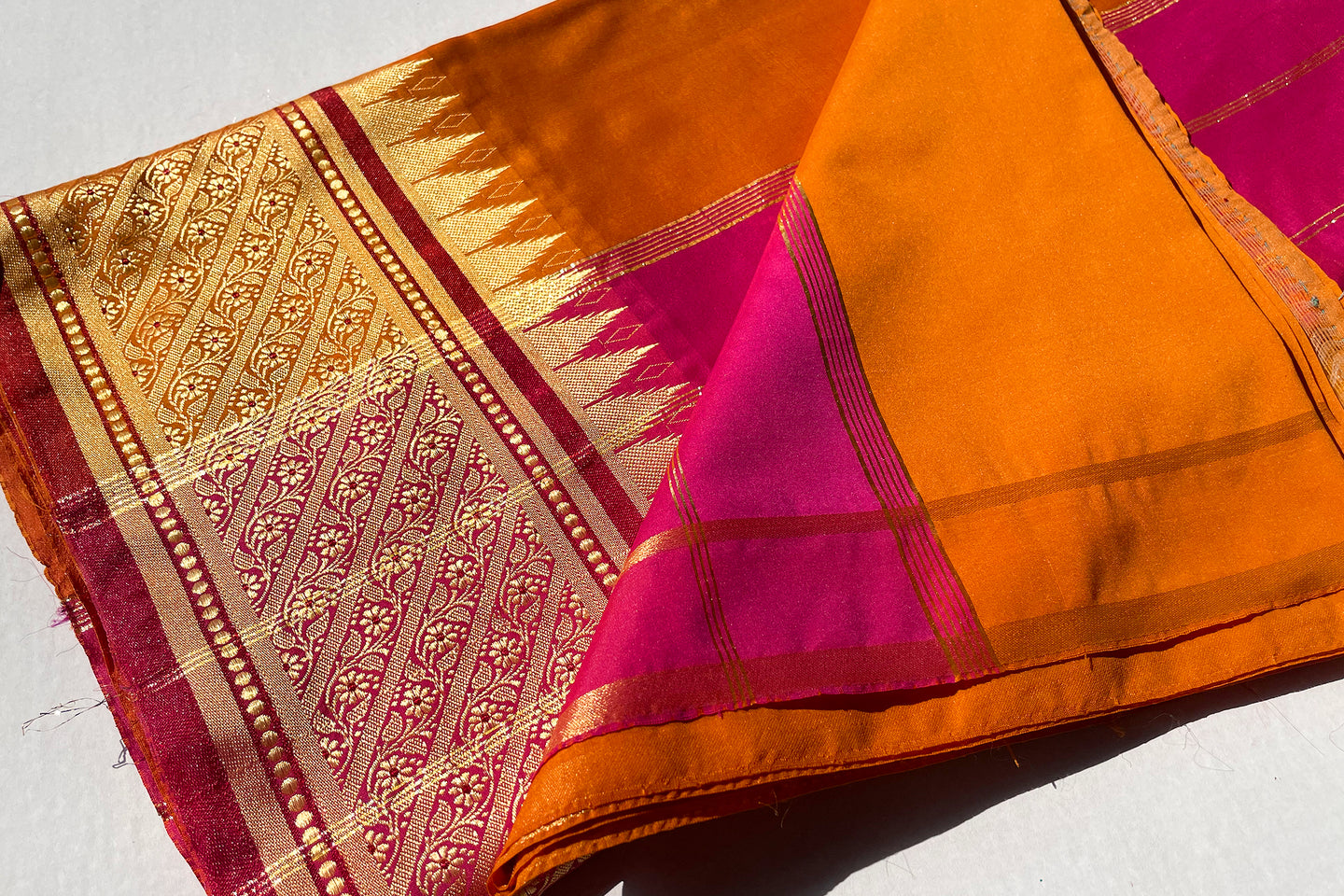 Gala Pink Banarasi Silk Sari