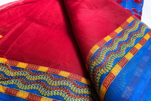 Load image into Gallery viewer, Rouge Red Cotton Sari
