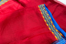 Load image into Gallery viewer, Rouge Red Cotton Sari
