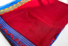 Load image into Gallery viewer, Rouge Red Cotton Sari
