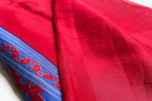 Load image into Gallery viewer, Rouge Red Cotton Sari
