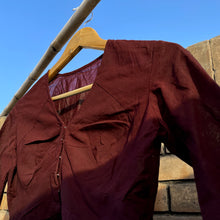 Load image into Gallery viewer, Dark Brown Blouse
