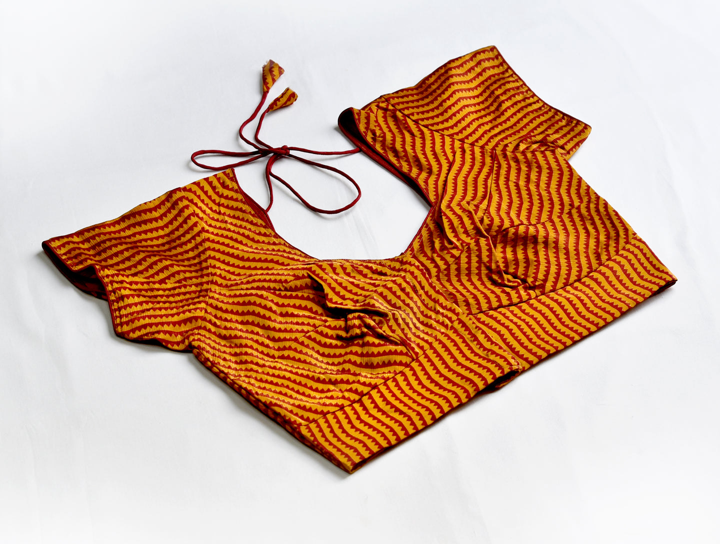 Chevron Orange Blouse