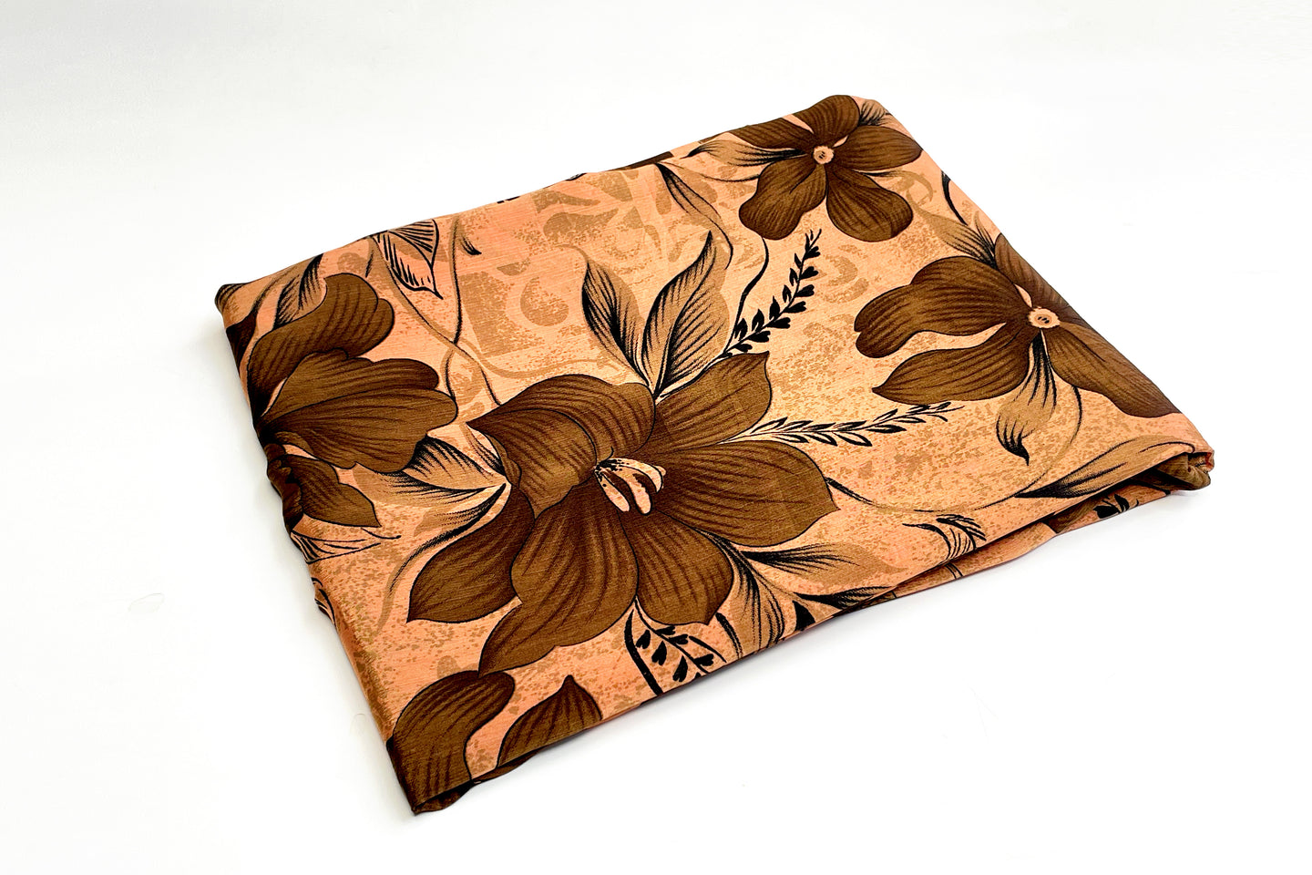 Mellow Apricot Silk Sari