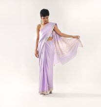 Load image into Gallery viewer, Mythical Mauve Silk Sari
