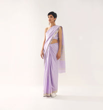 Load image into Gallery viewer, Mythical Mauve Silk Sari
